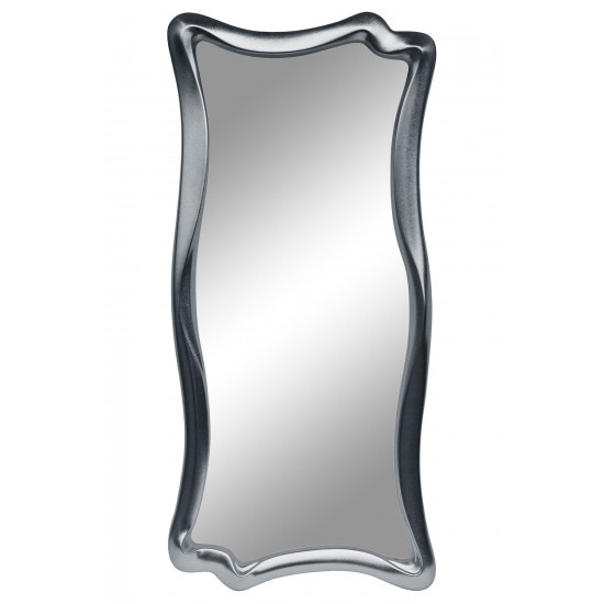 Зеркало настенное в фигурной раме «Марна» Серебро хром