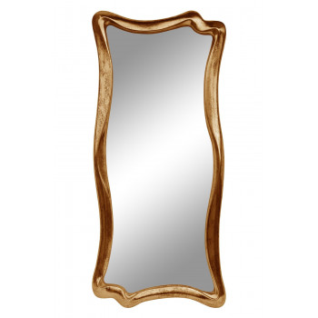 Зеркало настенное в фигурной раме «Марна» Золото состаренное поталь