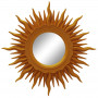 Зеркало солнце настенное с лучами «Ринд» Оранжевое