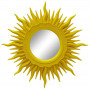 Зеркало солнце с лучами «Ринд» Жёлтое