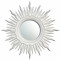 Зеркало солнце настенное «Ринд» лучи цвета Белый/серебро