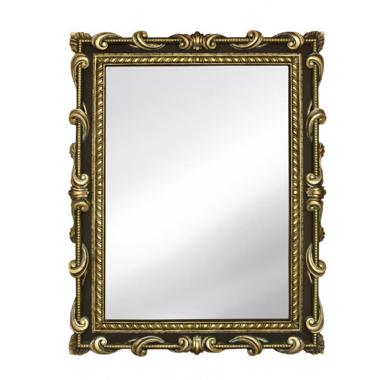 Зеркало настенное в раме «Лива» Венге/золото/окись