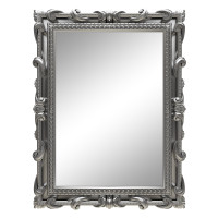 Зеркало настенное в серебряной раме «Лива» Серебро