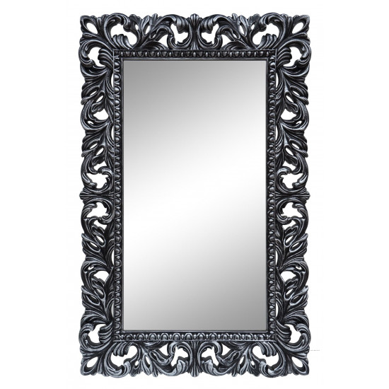Зеркало настенное в чёрной раме «Анника» Чёрный/серебро