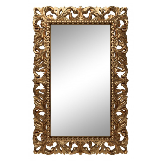 Зеркало настенное в золотой раме «Анника» Золото королевское/патина