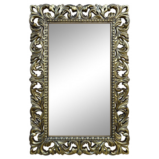 Зеркало настенное в бронзовой раме «Анника» Бронза/чёрная патина