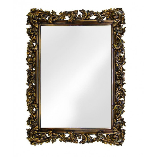 Зеркало настенное в раме «Фрея» Венге/золото