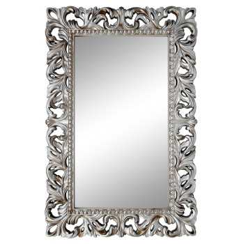 Зеркало настенное в серебряной раме «Отталиа» Серебро/патина