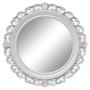 Круглое настенное зеркало в белой раме «Фроуд» Белый глянец