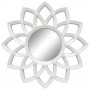 Зеркало солнце с лучами «Кристер» Белый глянец