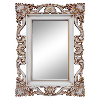 Зеркало настенное в раме «Дэгни» Слоновая кость/золото 