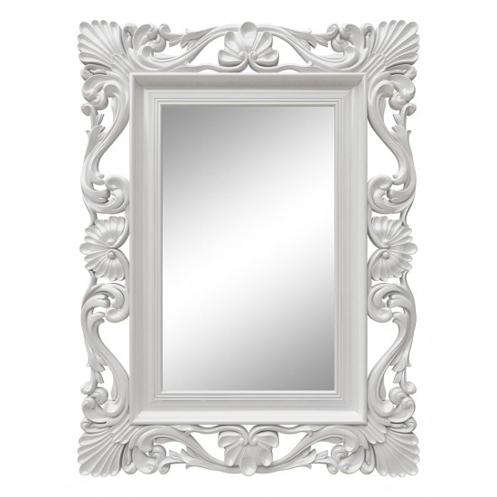Зеркало настенное в белой раме «Дэгни» Белый глянец