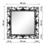 Зеркало квадратное настенное в серебряной раме «Стейн» Серебро хром