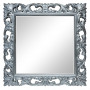 Зеркало квадратное настенное в серебряной раме «Стейн» Серебро хром