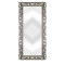 Зеркало напольное и настенное большое в полный рост в серебряной раме «Отталиа» Серебро/патина