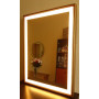 Зеркало в деревянной раме с LED подсветкой Эксл Роуз Античное золото