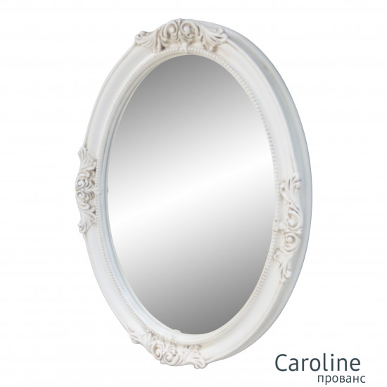 Овальное настенное зеркало в раме прованс Caroline Provence