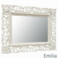 Зеркало настенное в раме Emilia Слоновая кость