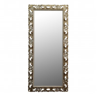 Большое напольное и настенное зеркало в полный рост «Мигель» Слоновая кость с золотом