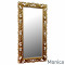 Зеркало большое напольное и настенное в полный рост в золотой раме Monica Gold