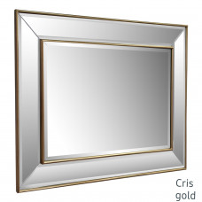 Зеркало в зеркальной золотой раме Cris Gold
