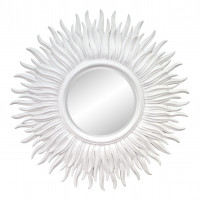 Зеркало в виде солнца «Джейн» Белое
