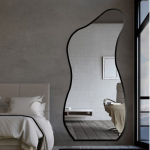 Зеркало фигурное неправильной формы в полный рост в раме F124