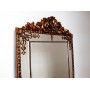 Напольное большое зеркало в золотой раме Паулина