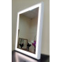 Зеркало в деревянной раме с LED подсветкой Эксл Роуз Белое