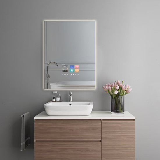 Умное Smart зеркало с подсветкой и сенсорным экраном с Android OS SM001-8 600х800 мм