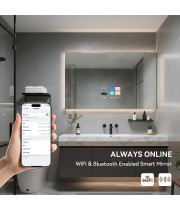 Умное Smart зеркало с подсветкой и сенсорным экраном с Android OS SM003-2 1500х800 мм