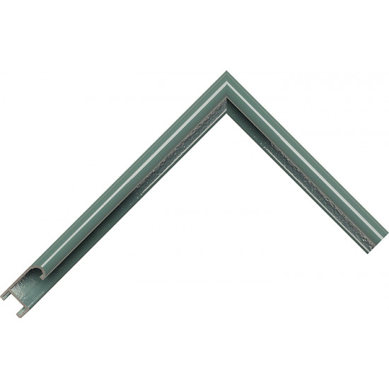 Алюминиевый багет пастельный зеленый блестящий 86-110