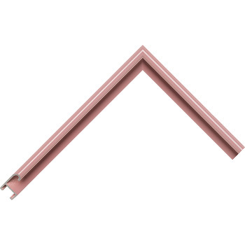 Алюминиевый багет темно-розовый блестящий 85-107
