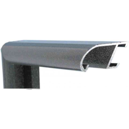 Алюминиевый багет черный мрамор 89-200