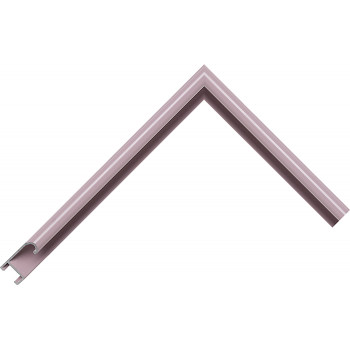 Алюминиевый багет серо-фиолетовый блестящий 86-117