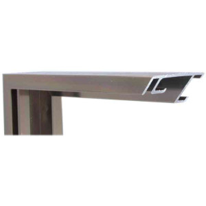 Алюминиевый багет светлая бронза блестящий 50-21