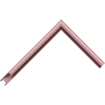 Алюминиевый багет темно-розовый блестящий 86-107