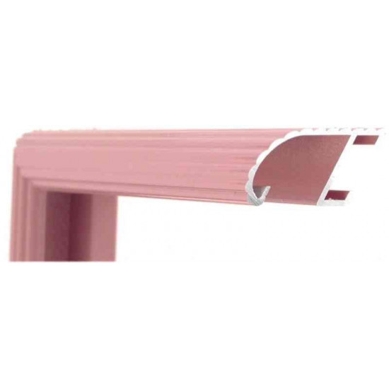 Алюминиевый багет темно-розовый блестящий 88-107