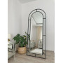 Зеркало-арка напольное большое в полный рост с опорой на подставку в раме Аркона-5