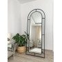 Зеркало-арка напольное большое в полный рост с опорой на подставку в раме Аркона-5