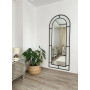 Зеркало-арка напольное большое в полный рост с опорой на подставку в раме Аркона-5