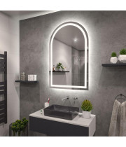 Зеркало-арка с фронтальной и задней фоновой подсветкой Астерия 001