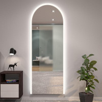 Зеркало в форме арки с фронтальной и тыльной контурной подсветкой Модена