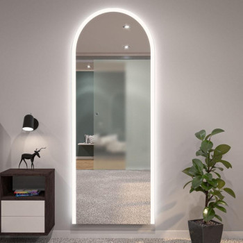 Зеркало в форме арки с фронтальной и тыльной контурной подсветкой Модена