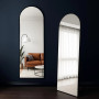 Зеркало-арка в золотой раме на ноге-подставке Алкор