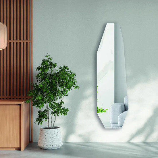 Настенное восьмиугольное безрамное зеркало в полный рост E104