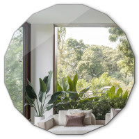 Многоугольное зеркало без подсветки и без рамы F139