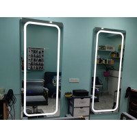 Зеркало для парикмахерской закрытое с подсветкой Визаж-3