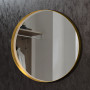 Круглое зеркало в раме из латуни Раунд 2
