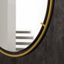 Круглое зеркало в раме из латуни Нимбус